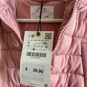 Zara Pink Winter Jacket - Girls